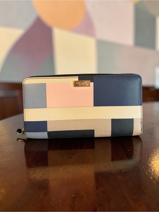kate spade Handbags - Kate Spade Cameron Colorblock Geometric Large Continental Wallet Saffiano